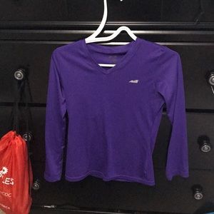 Purple AVIA athletic long sleeve tee